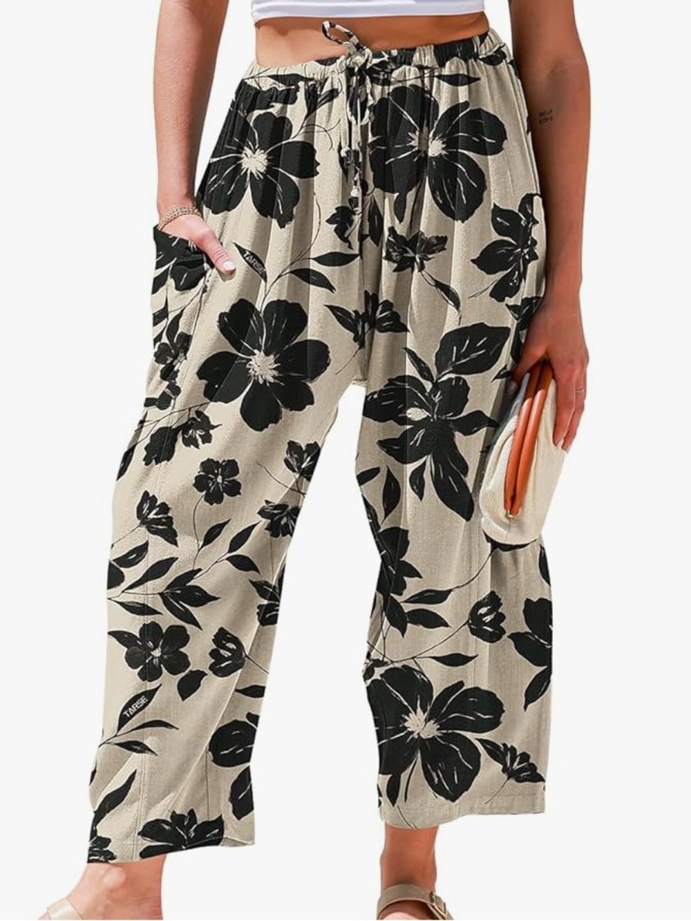 Tarse Linen Wide Leg Pants